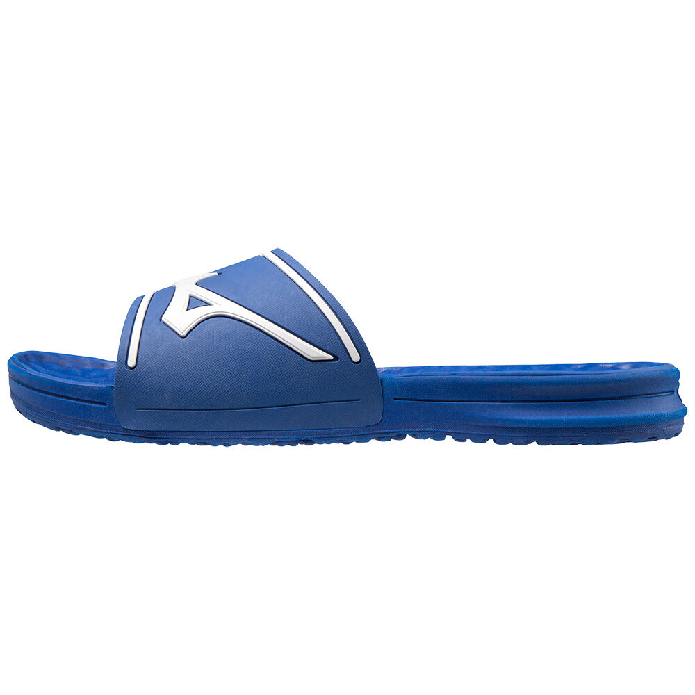 Chanclas Mizuno Relax Slide 2 Hombre Azules/Blancas Comprar NWQP-90721